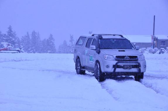 Dia de muita neve na área do Mt Baker, no North Cascades National Park, no estado de Washington, noroeste dos  Estados Unidos